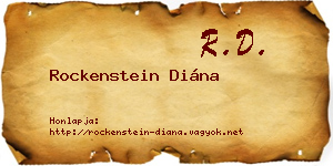 Rockenstein Diána névjegykártya