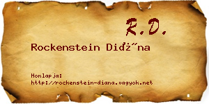 Rockenstein Diána névjegykártya